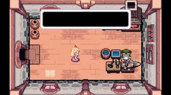 A screenshot from The Legend of Zelda: The Minish Cap on the Game Boy Advance.