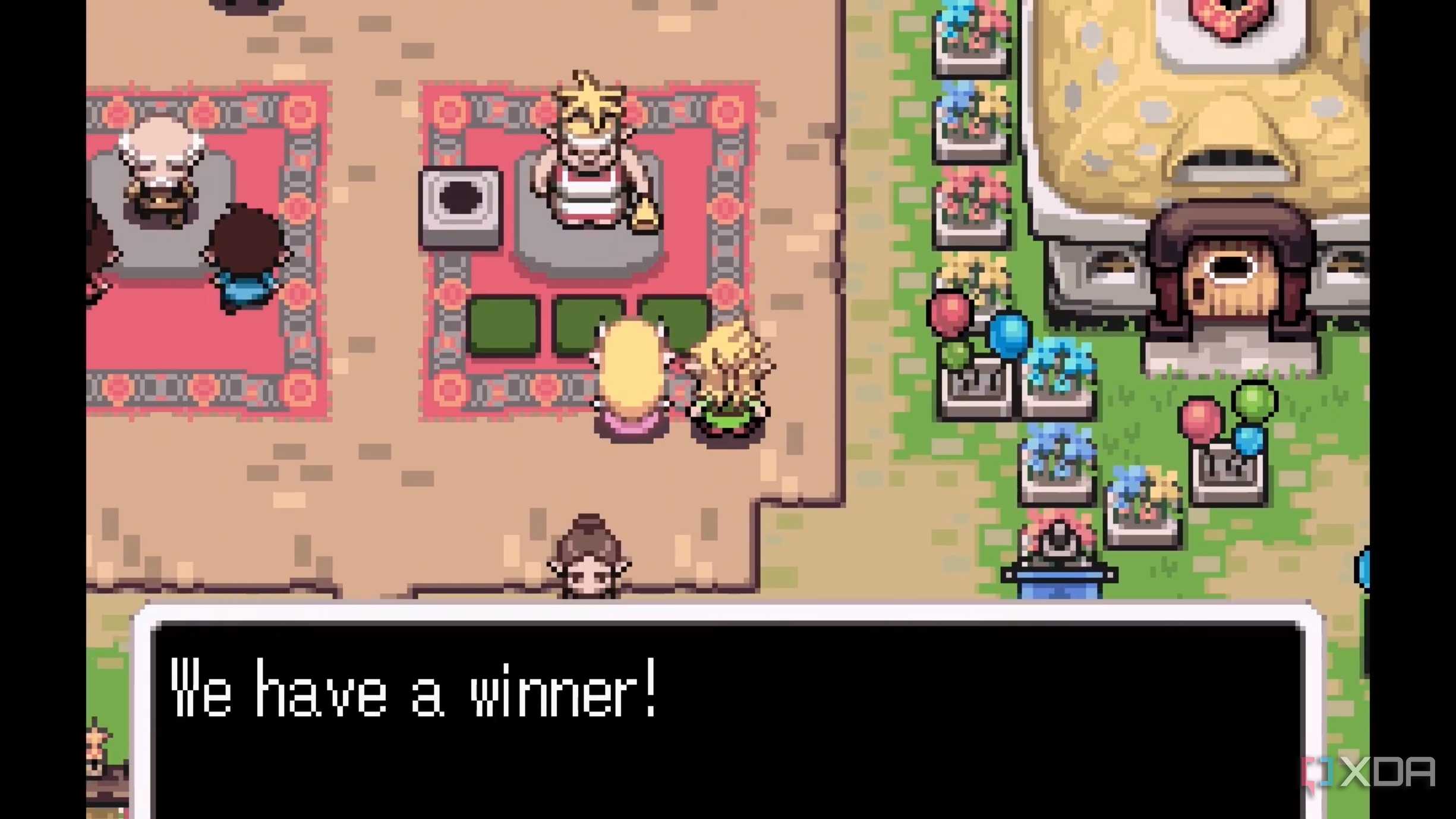 A screenshot from The Legend of Zelda: The Minish Cap on the Game Boy Advance.
