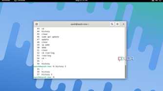 Running the history 3 command