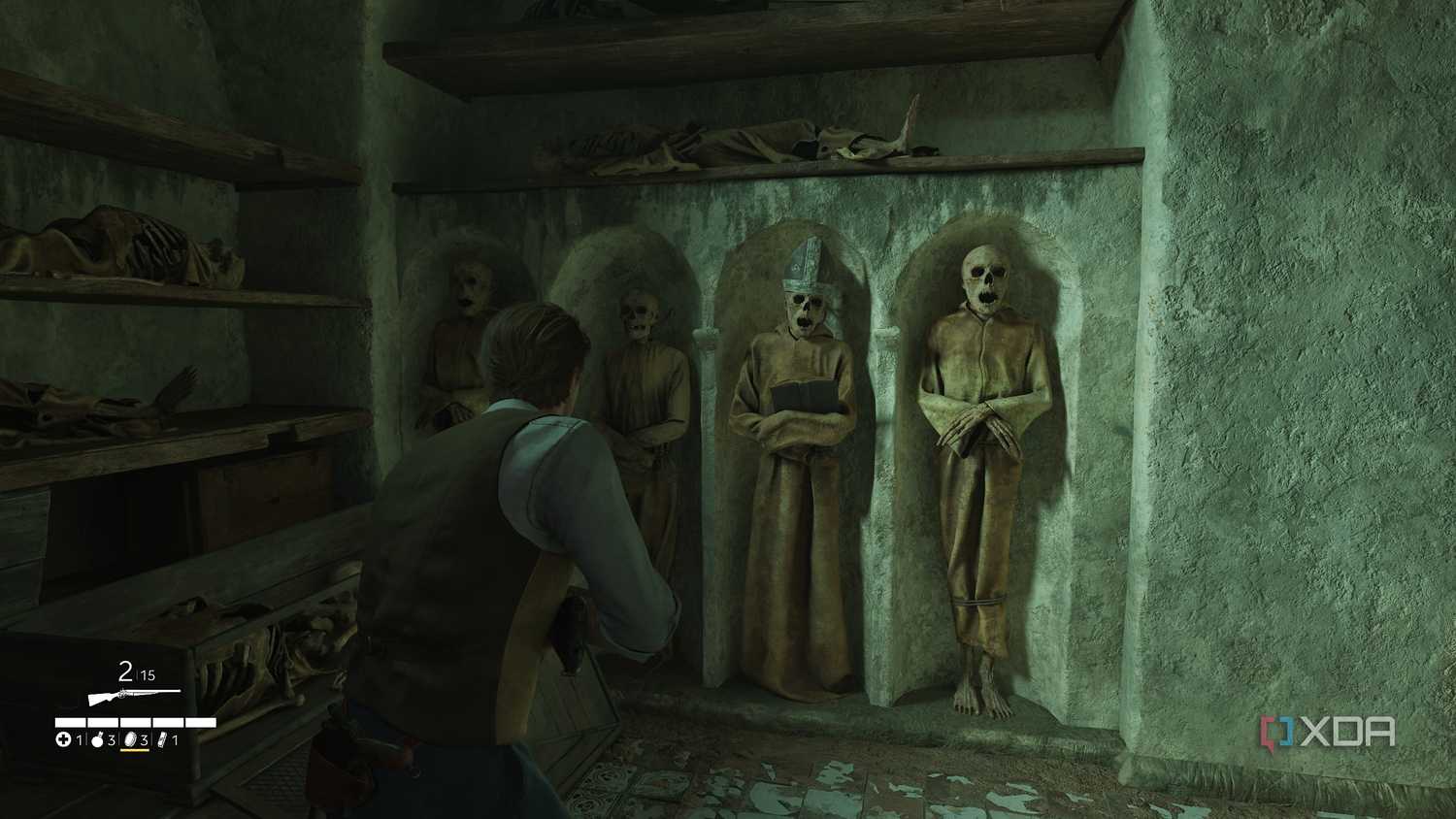The catacombs in Mafia: The Old Country.