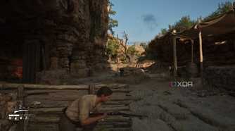 Enzo taking cover in combat in Mafia: The Old Country.