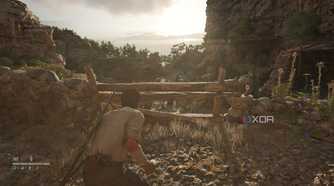Enzo sneaking in a bandit camp in Mafia: The Old Country.