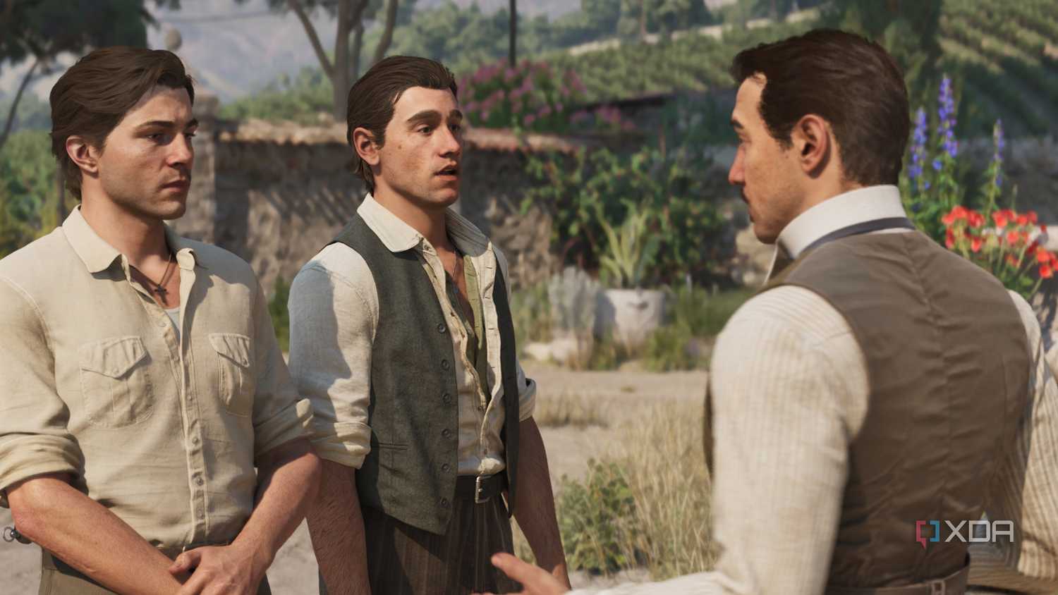 Luka giving orders to Enzo and Cesare.