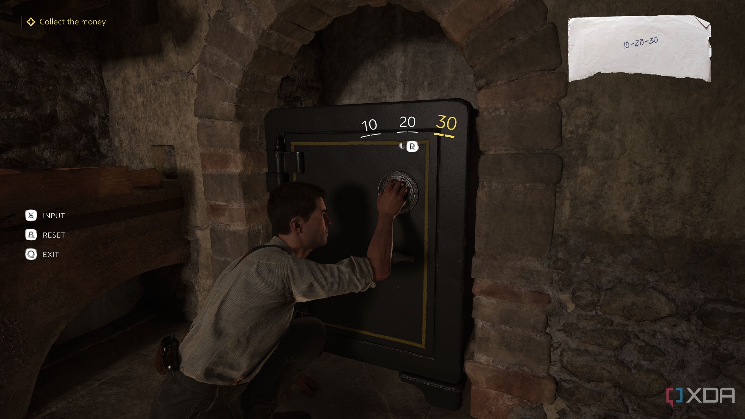 Enzo cracking a safe in Mafia: The Old Country.