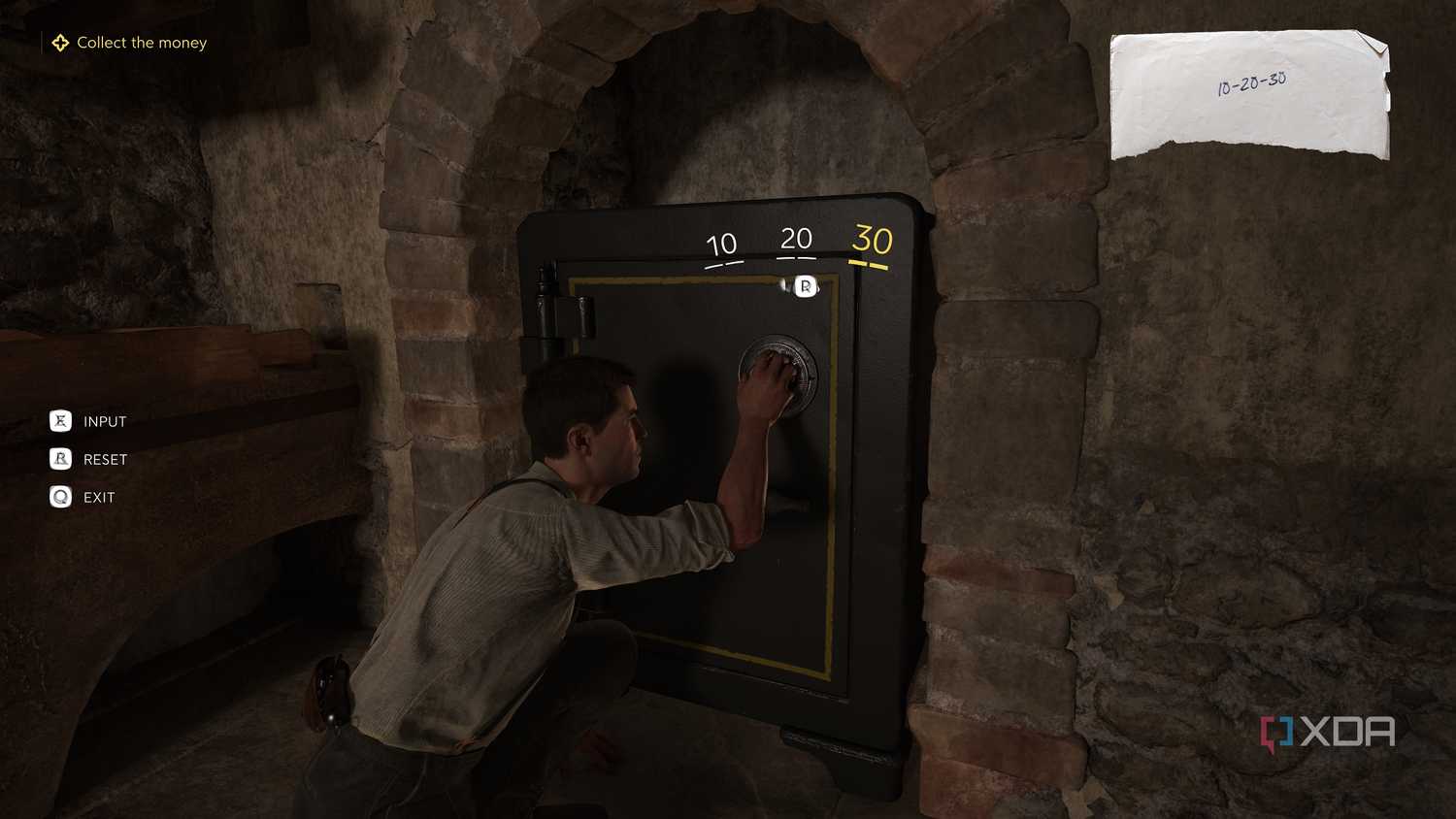 Enzo cracking a safe in Mafia: The Old Country.