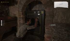 Enzo cracking a safe in Mafia: The Old Country.