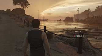 Enzo watching the sea in Mafia: The Old Country.