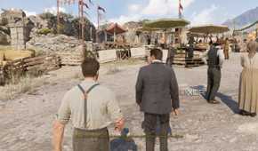 Enzo and Luca at a horse race in Mafia: The Old Country.