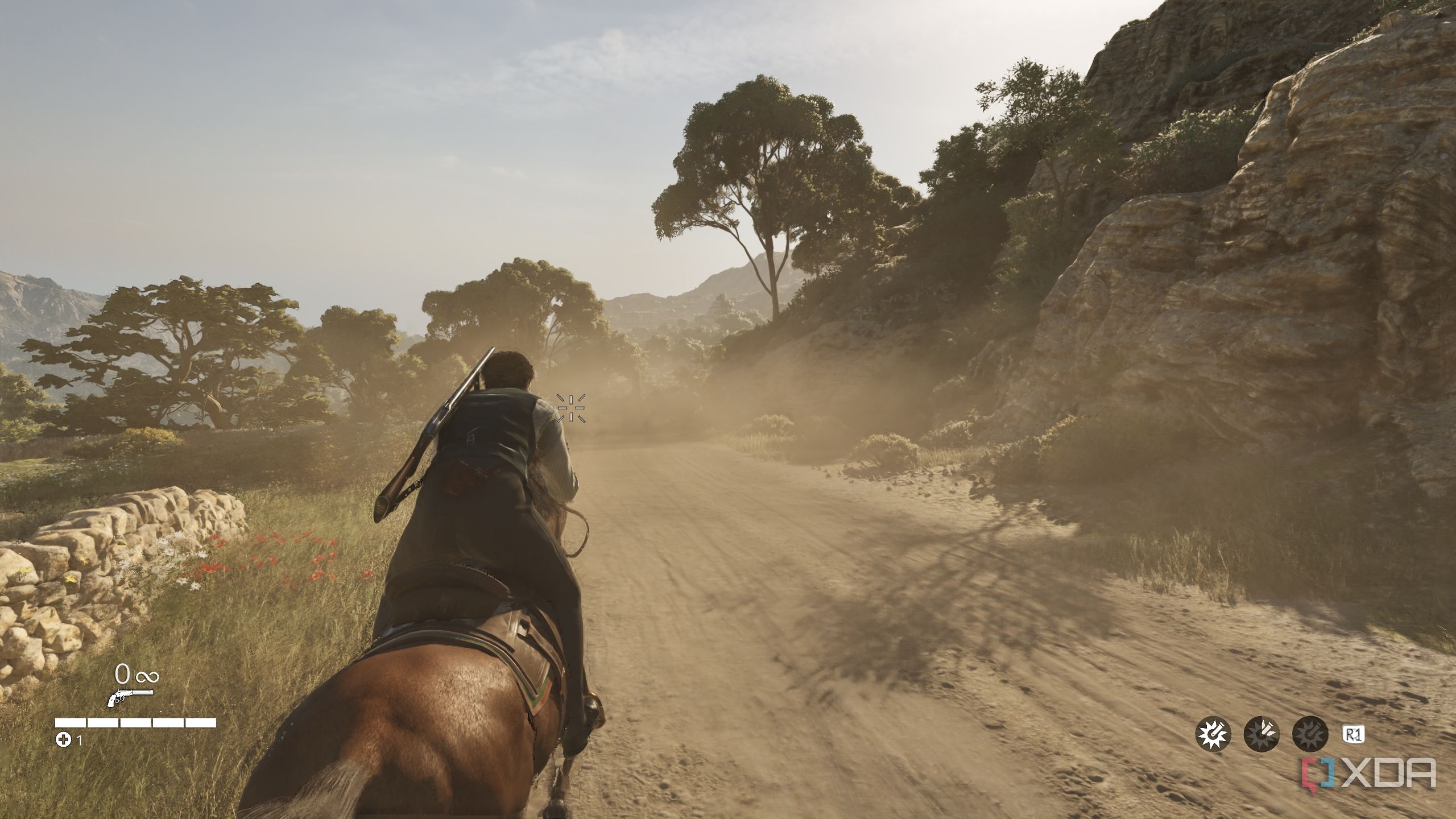 Horse riding in Mafia: The Old Country.