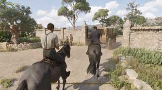 Enzo and Luca horseriding in Mafia: The Old Country.