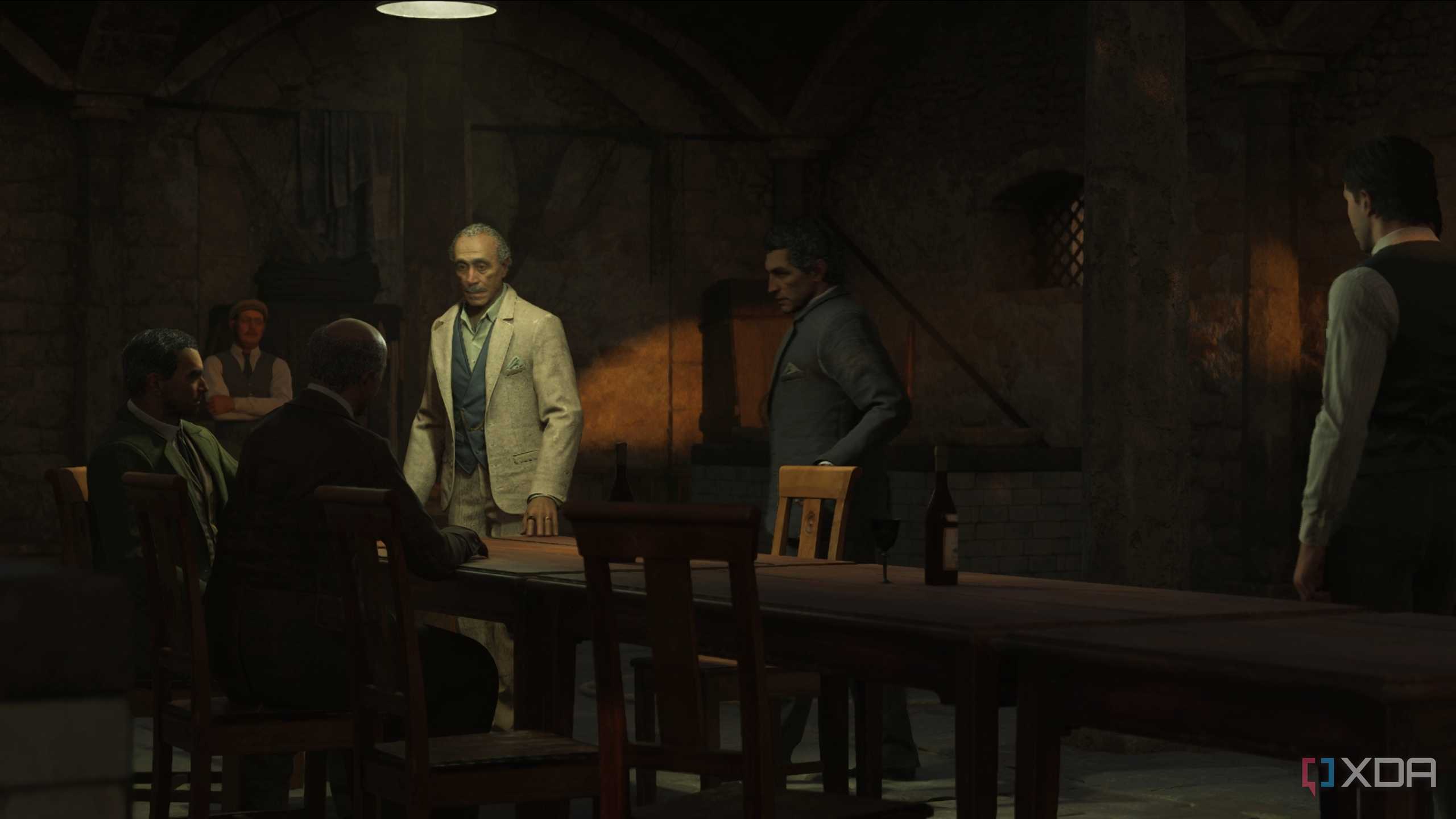 The dons meetings in Mafia: The Old Country.