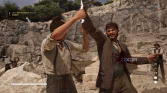 A knife duel in Mafia: The Old Country.