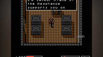 Rescuing a captive in the 1987 game, Metal Gear Solid.
