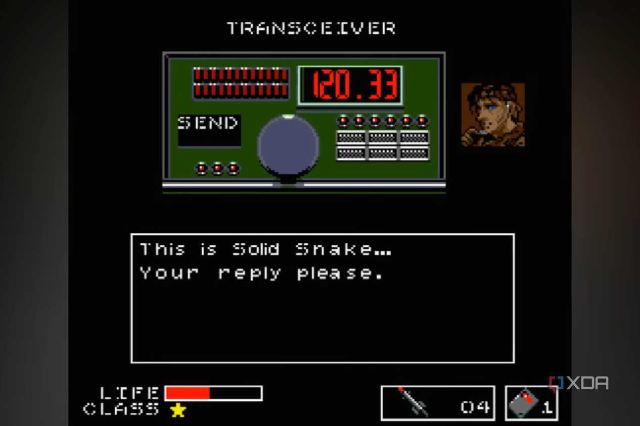 A radio conversation in the 1987 game, Metal Gear.