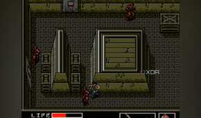 A screenshot from the 1987 game, Metal Gear Solid.