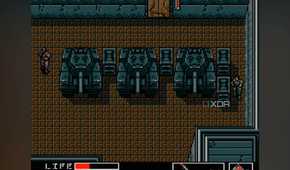 A screenshot from the 1987 game, Metal Gear Solid.