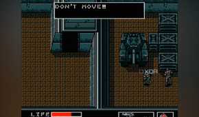 A screenshot from the 1987 game, Metal Gear Solid.