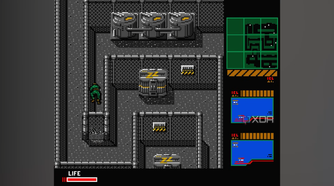 Snake proning in Metal Gear 2: Solid Snake.
