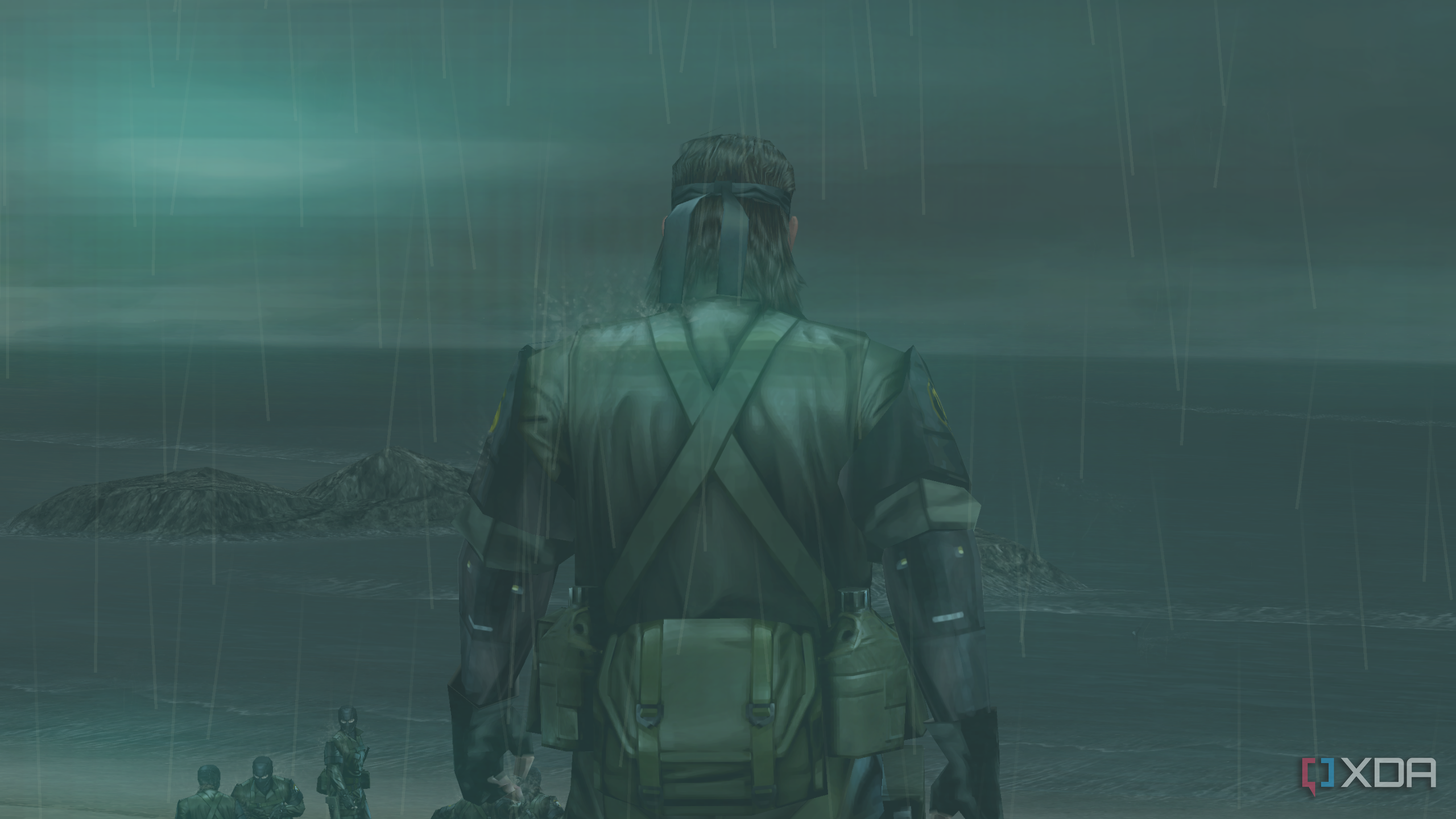 Big Boss in Metal Gear Solid: Peace Walker on the PSP.
