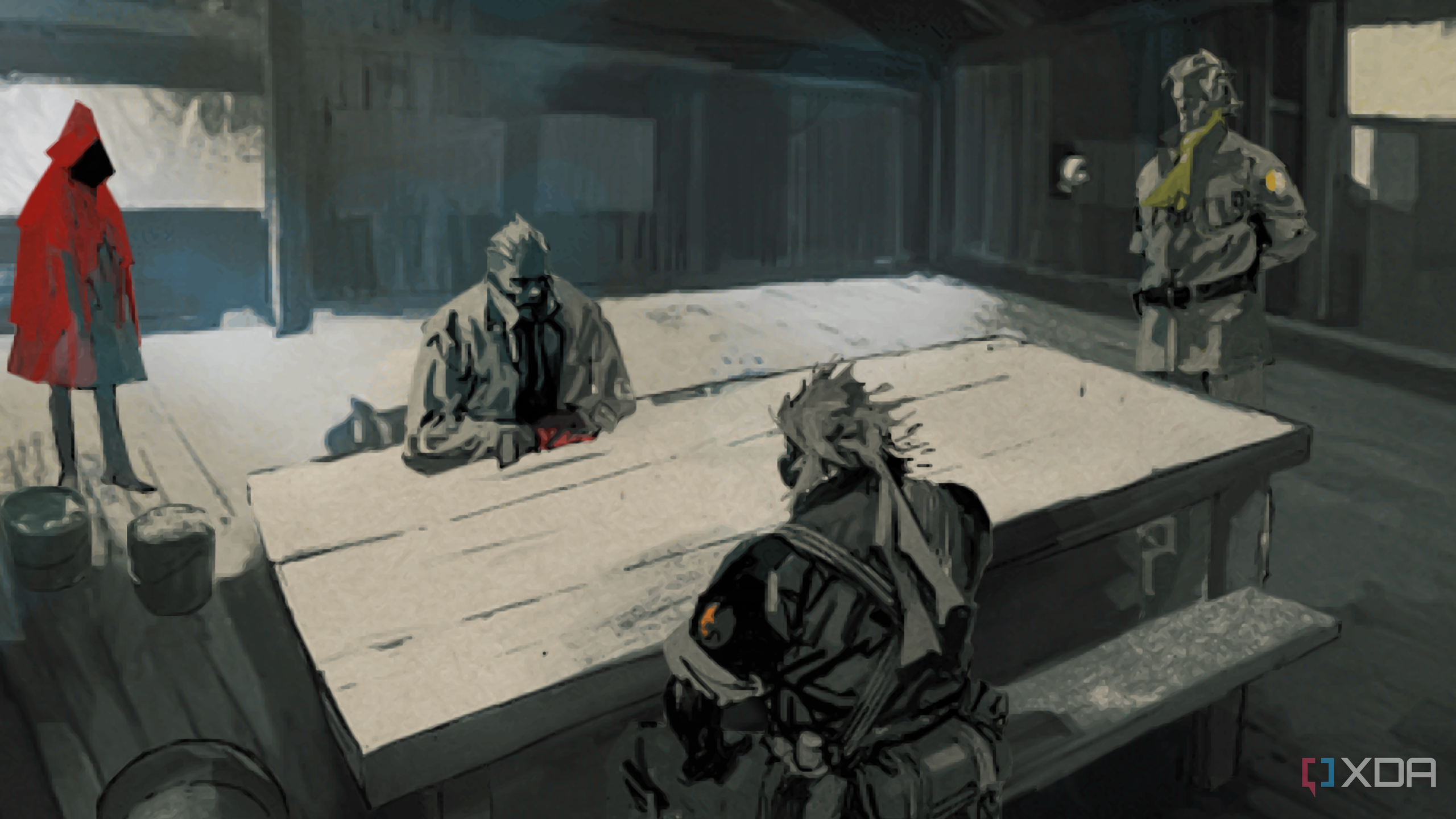 A screenshot from Metal Gear Solid: Peace Walker on the PSP.