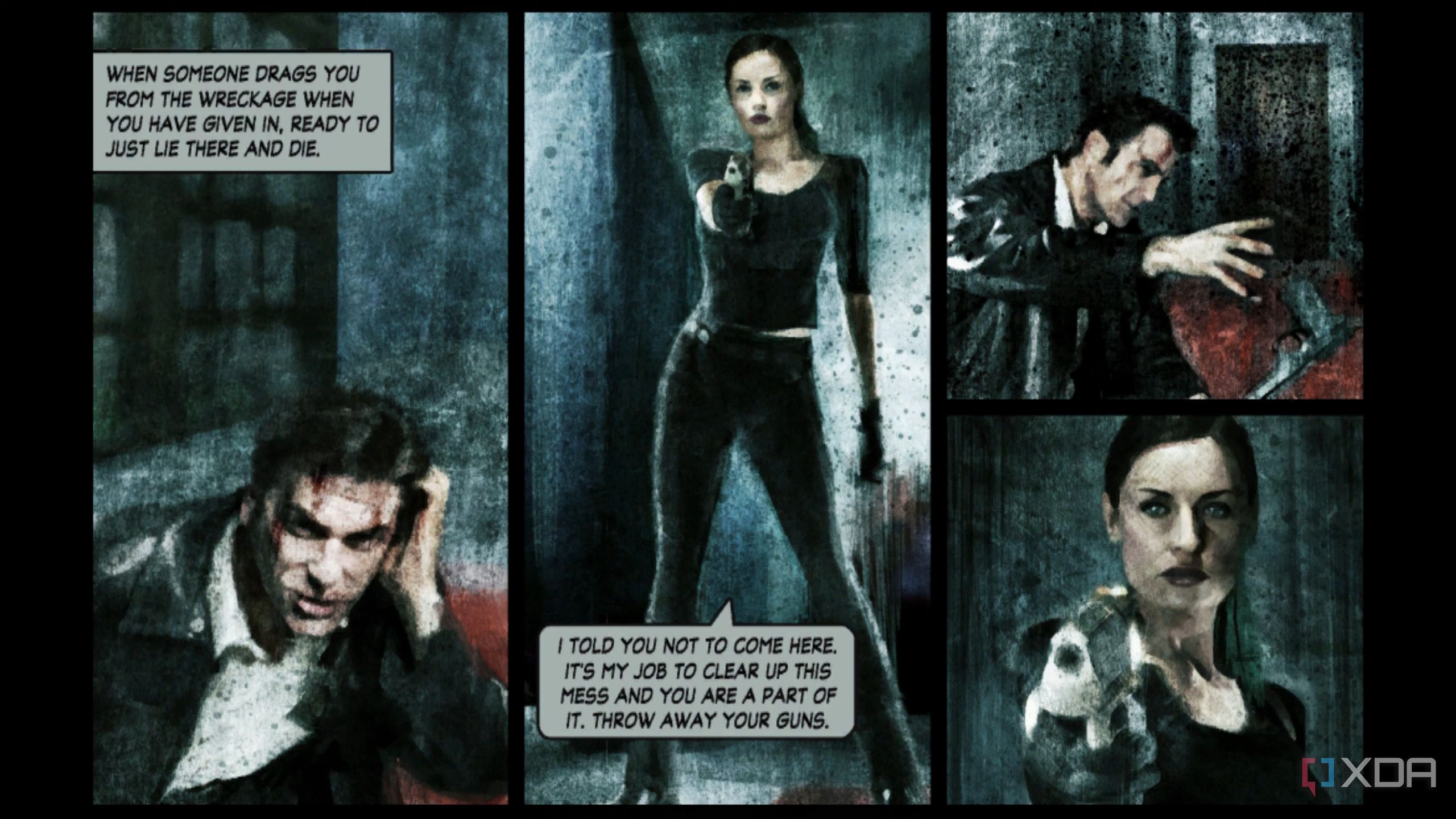 A screenshot from Max Payne 2.
