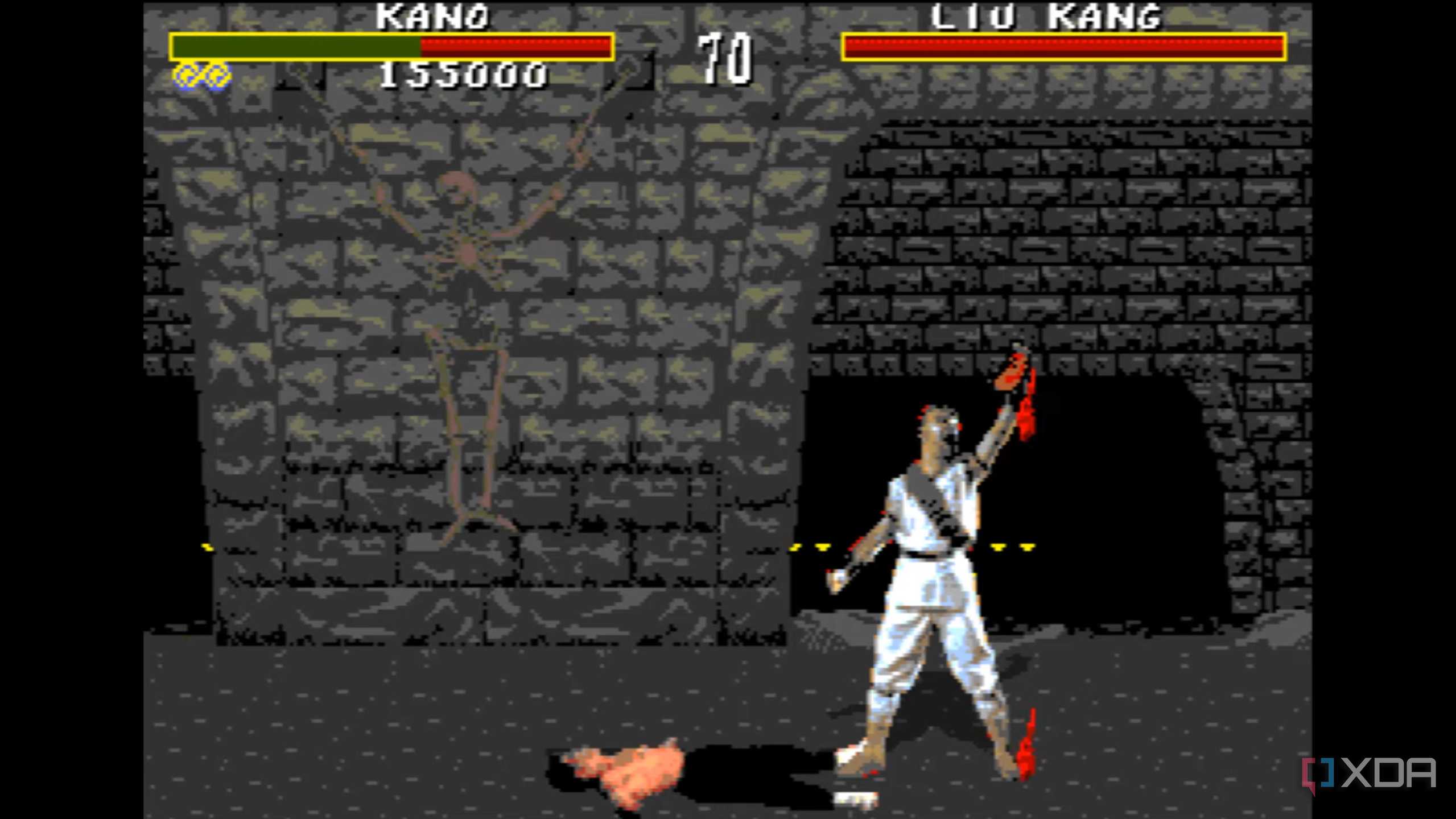 Heart-ripping fatality in 1992's Mortal Kombat.