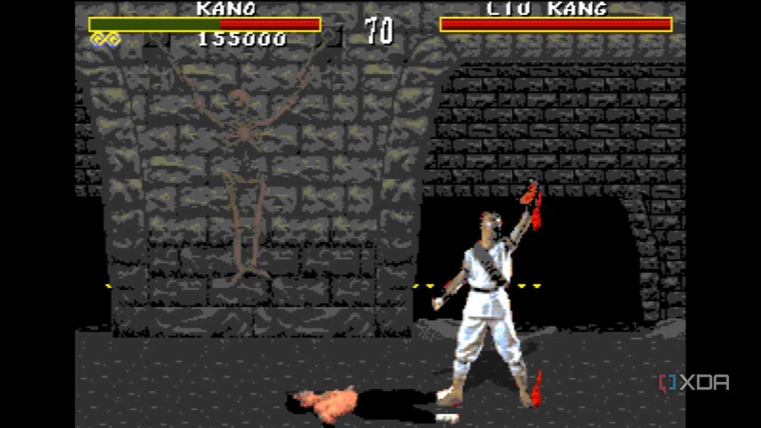 Heart-ripping fatality in 1992's Mortal Kombat.