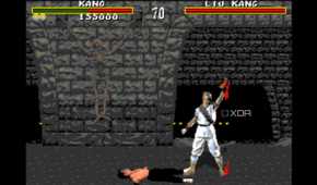 Heart-ripping fatality in 1992's Mortal Kombat.
