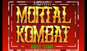 Mortal Kombat splash screen.