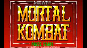 Mortal Kombat splash screen.