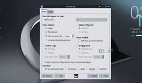 screenshot of mx linux cleanup tool
