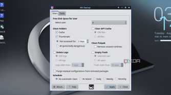 screenshot of mx linux cleanup tool