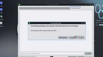 screenshot of mx linux xfce package flatpak app install