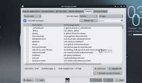 screenshot of mx linux xfce package flatpak