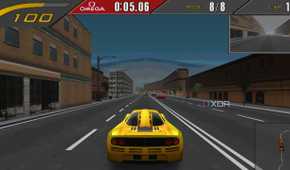 Driving a yellow McLaren F1 in NFS 2 Special Edition.