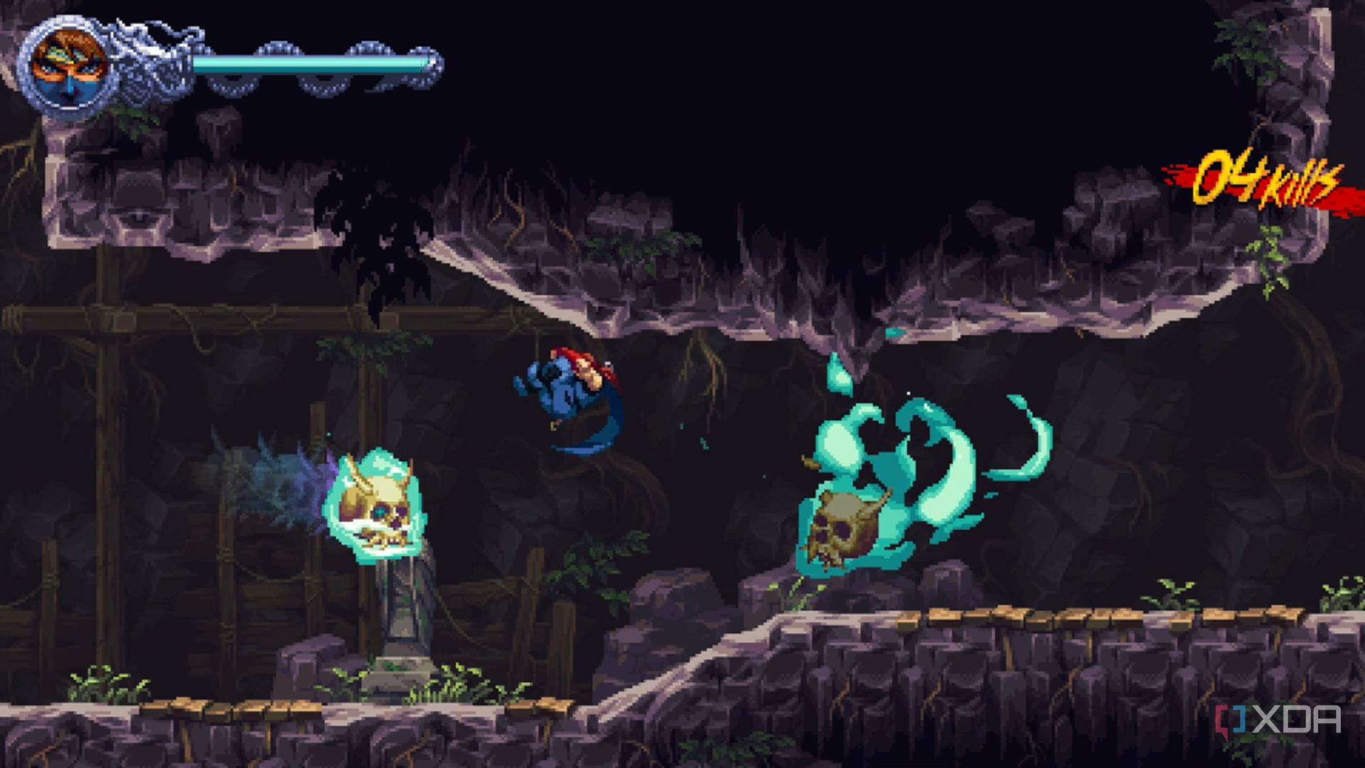 A screenshot of gameplay from Ninja Gaiden: Ragebound