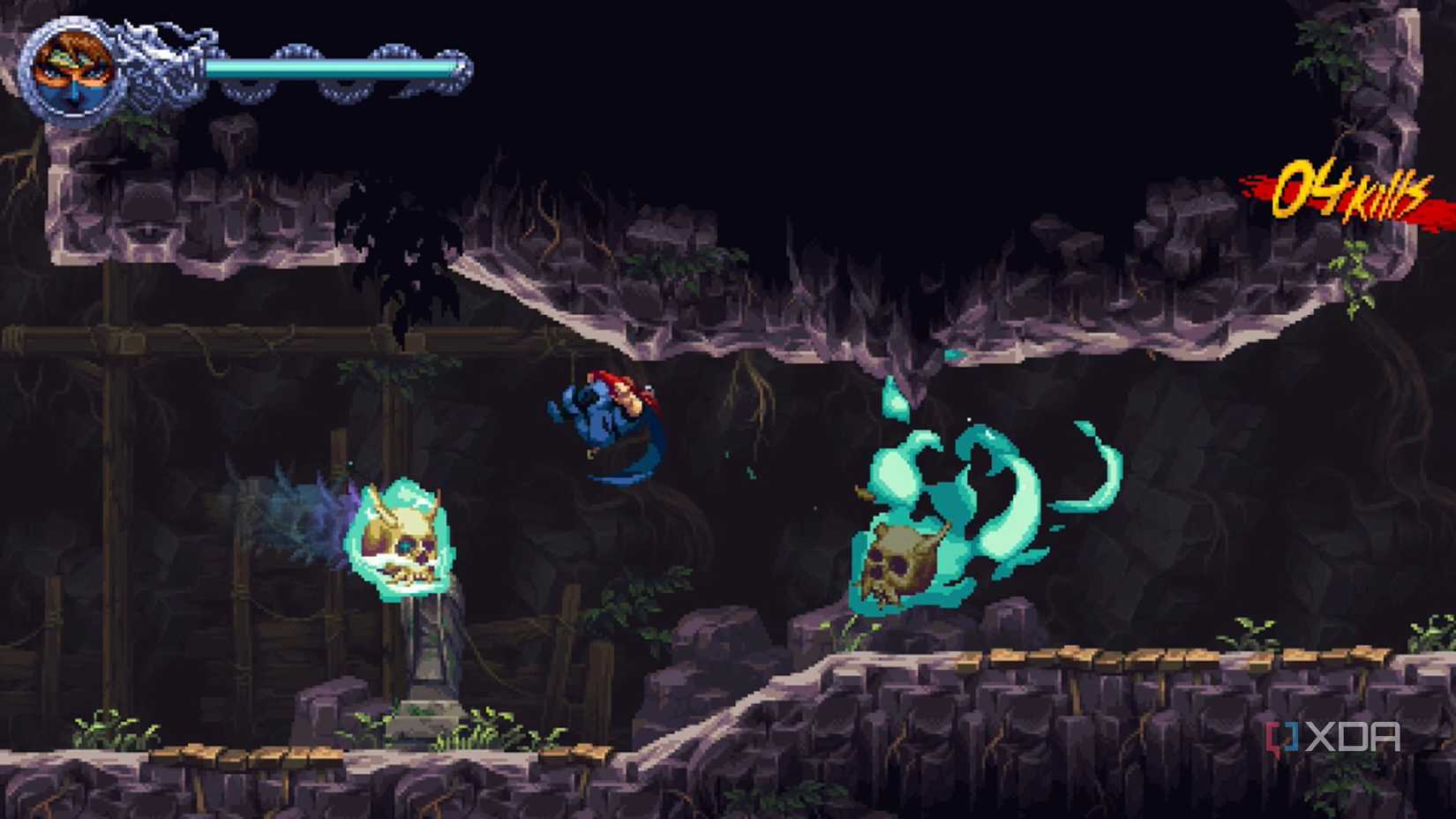 A screenshot of gameplay from Ninja Gaiden: Ragebound