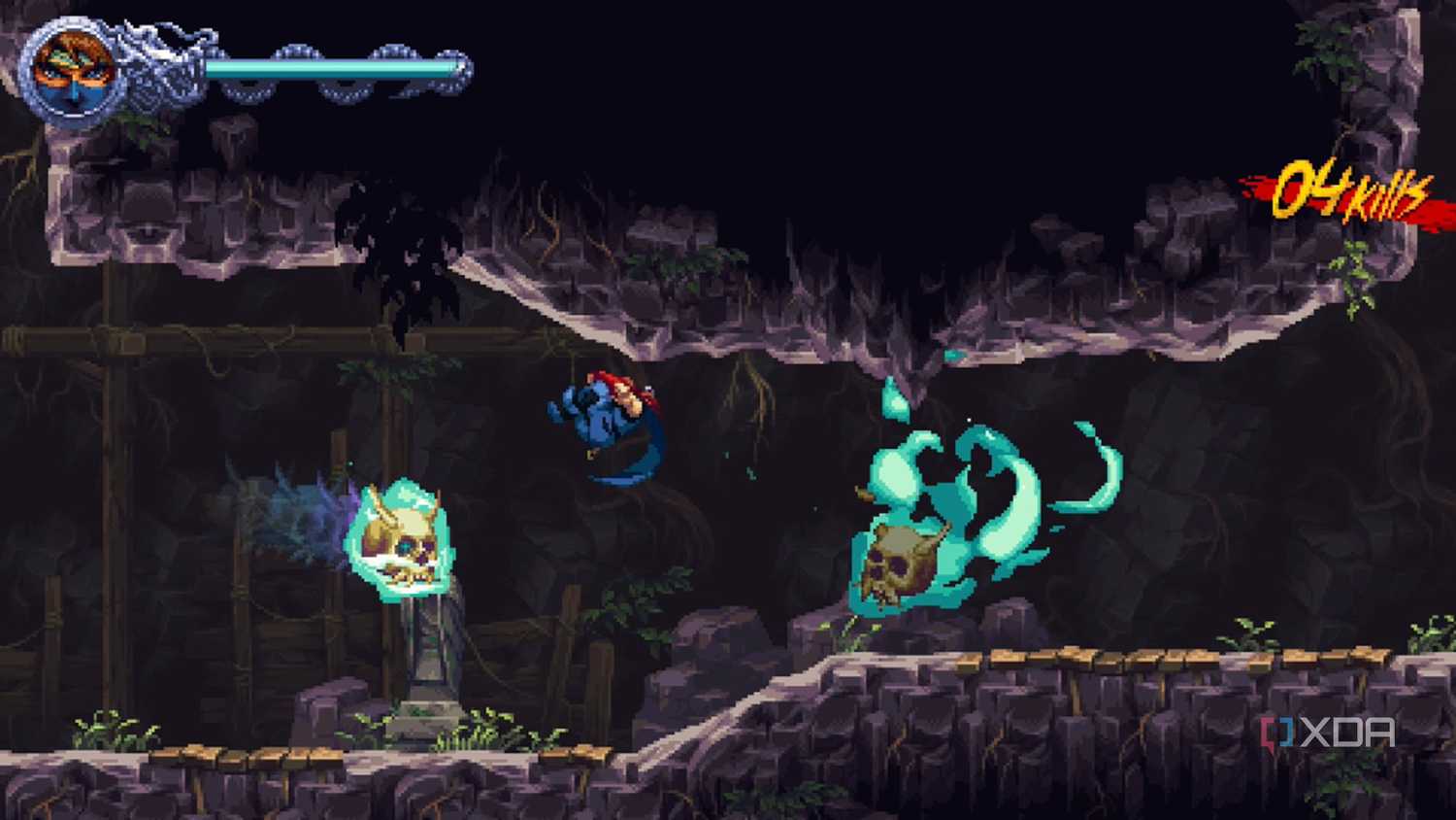 A screenshot of gameplay from Ninja Gaiden: Ragebound