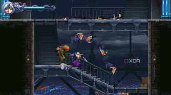 A screenshot of Kumori fighting enemies in Ninja Gaiden: Ragebound