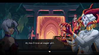 A screenshot of a cutscene before a battle in Ninja Gaiden: Ragebound
