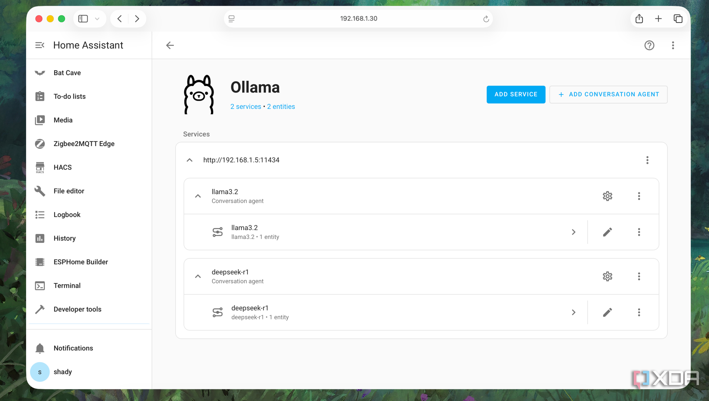 Ollama Conversation Agents Configuration