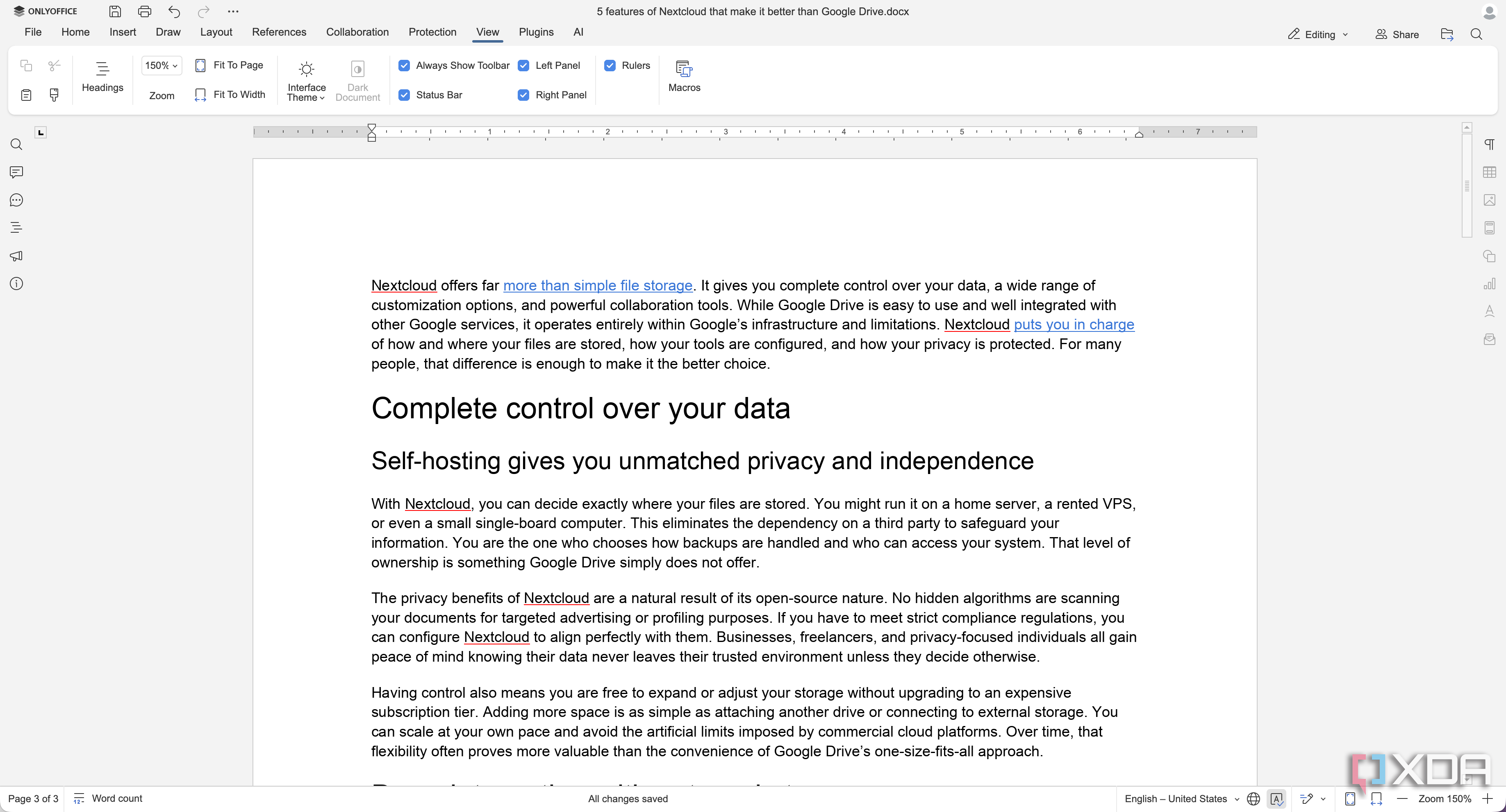 OnlyOffice app in Nextcloud