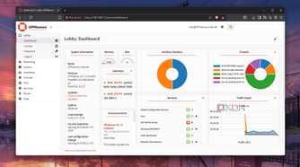 The OPNsense dashboard