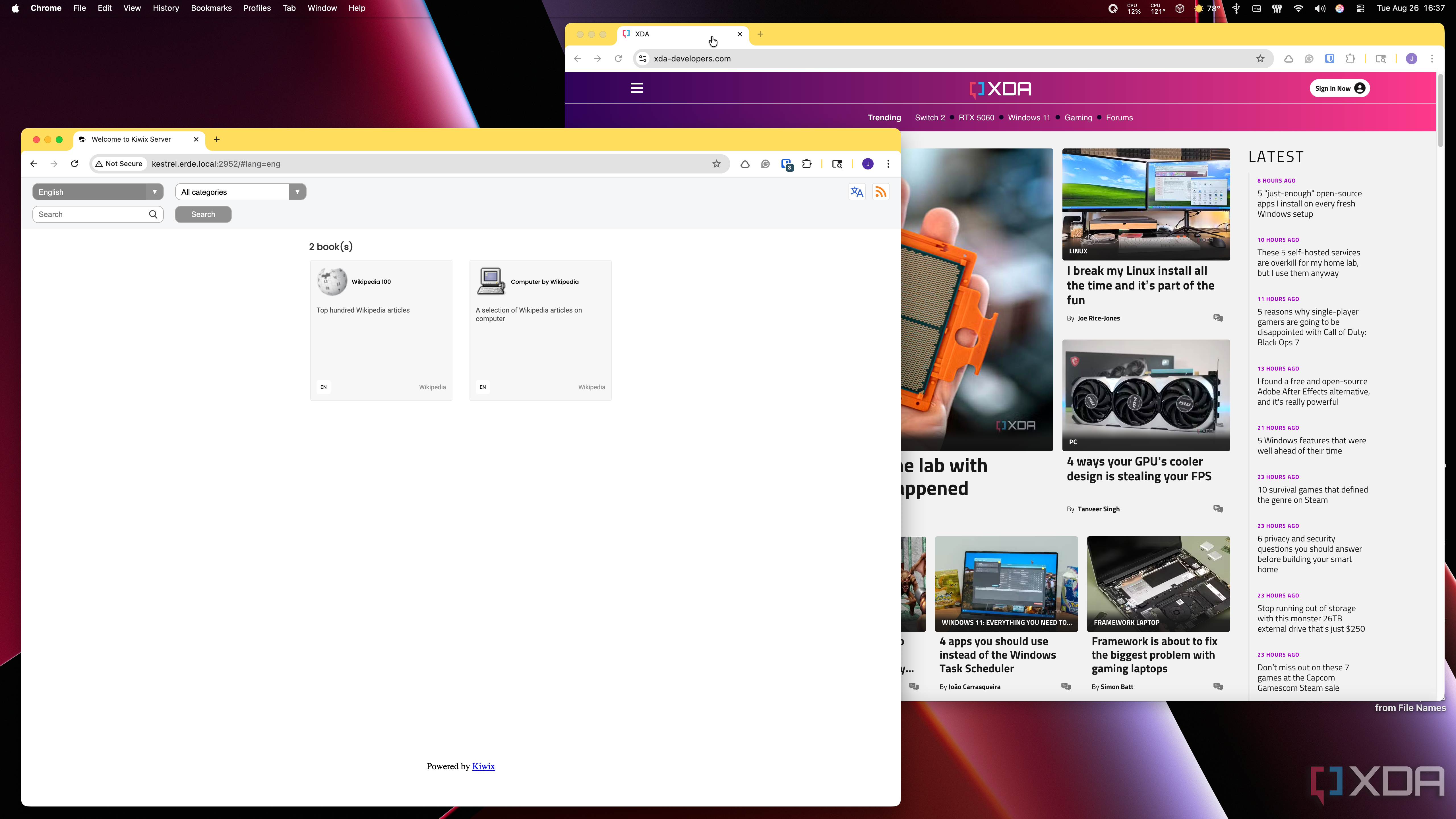 With just a Raspberry Pi, you can host your own offline Wikipedia: here ...