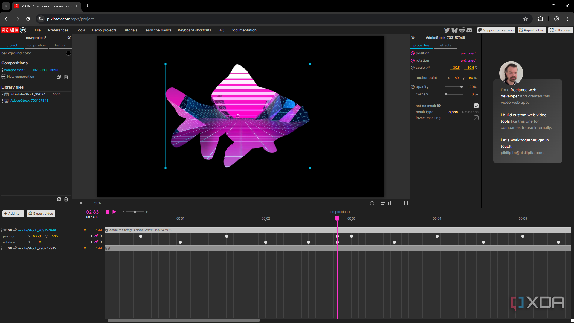 I found a free motion graphics editor that might finally replace After ...