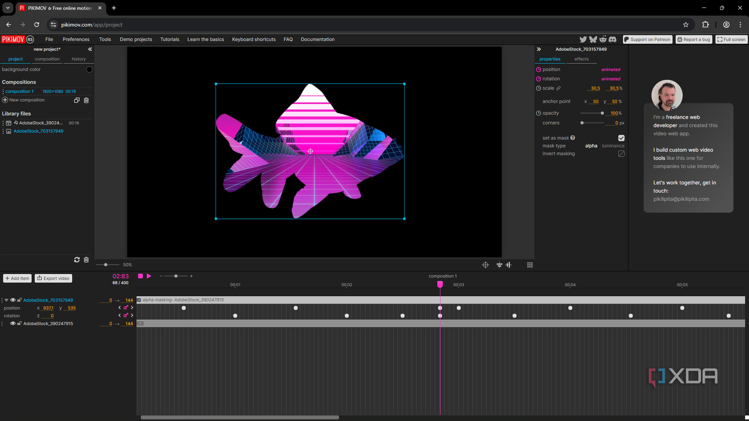 Wm Graphics I found a free motion graphics editor that might finally replace After ...