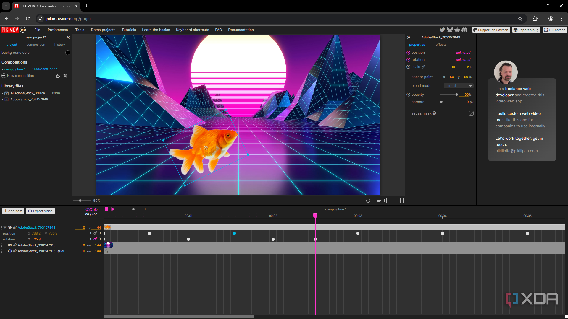 Keyframes Digital Graphics I found a free motion graphics editor that might finally replace After ...