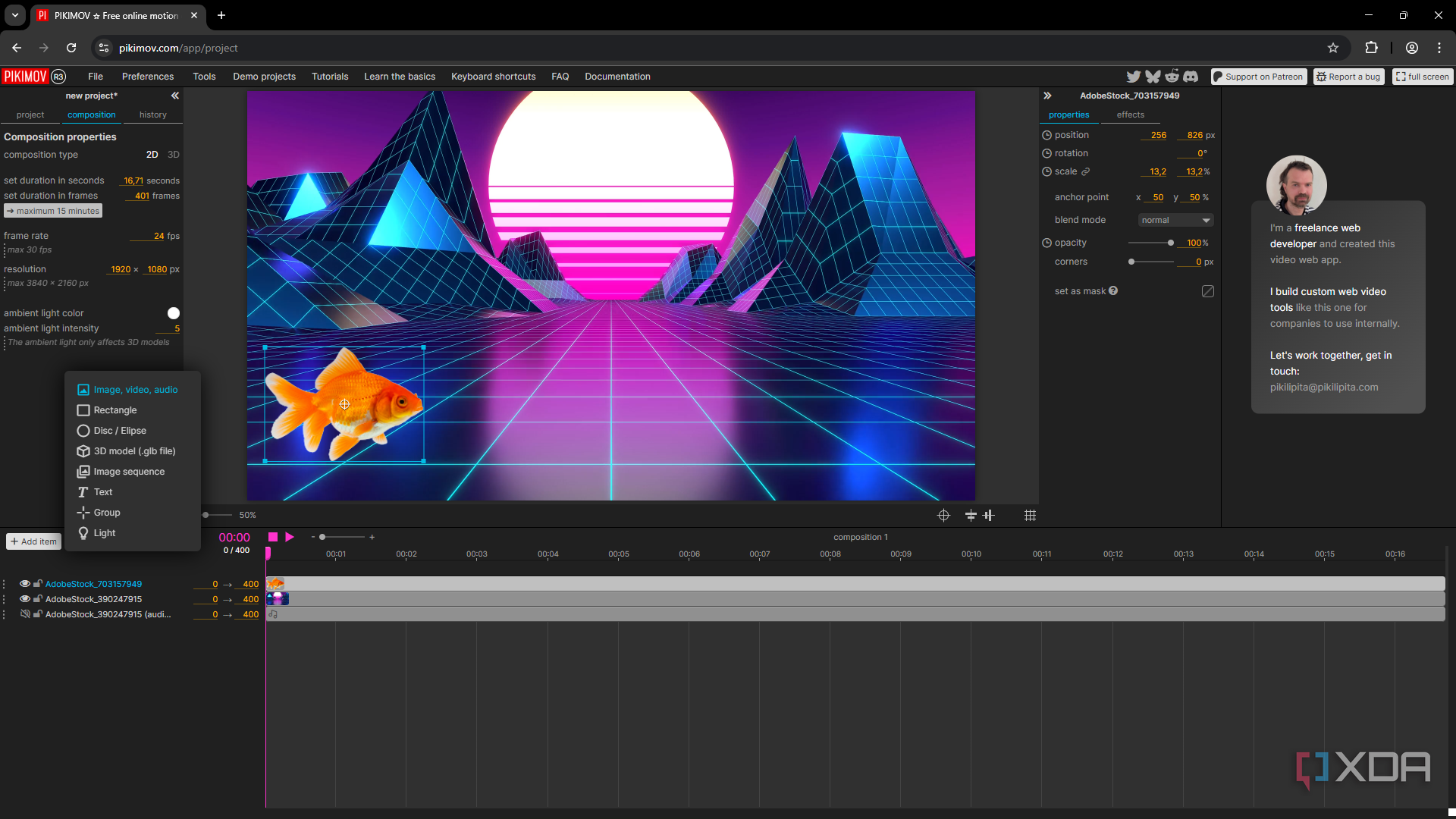 I found a free motion graphics editor that might finally replace After ...