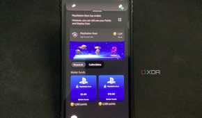 A screenshot of the PlayStation app home screen