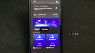 A screenshot of the PlayStation app home screen